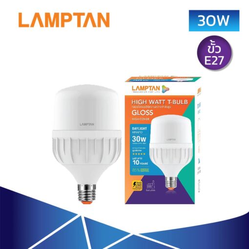 หลอดไฟ LED 30W LAMPTAN T-BULB GLOSS